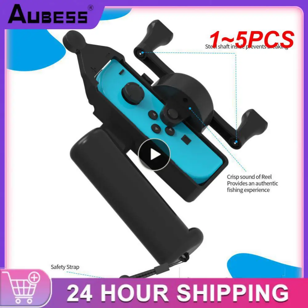Canna Da Pesca 1 ~ 5 Pezzi Per Accessori Switch Nindos Kit Da Gioco Per La Pesca Per Controller Switch The Strike Bundle Somatosensory