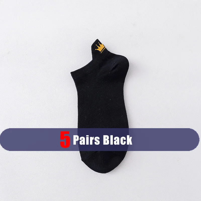 5 Pairs Black