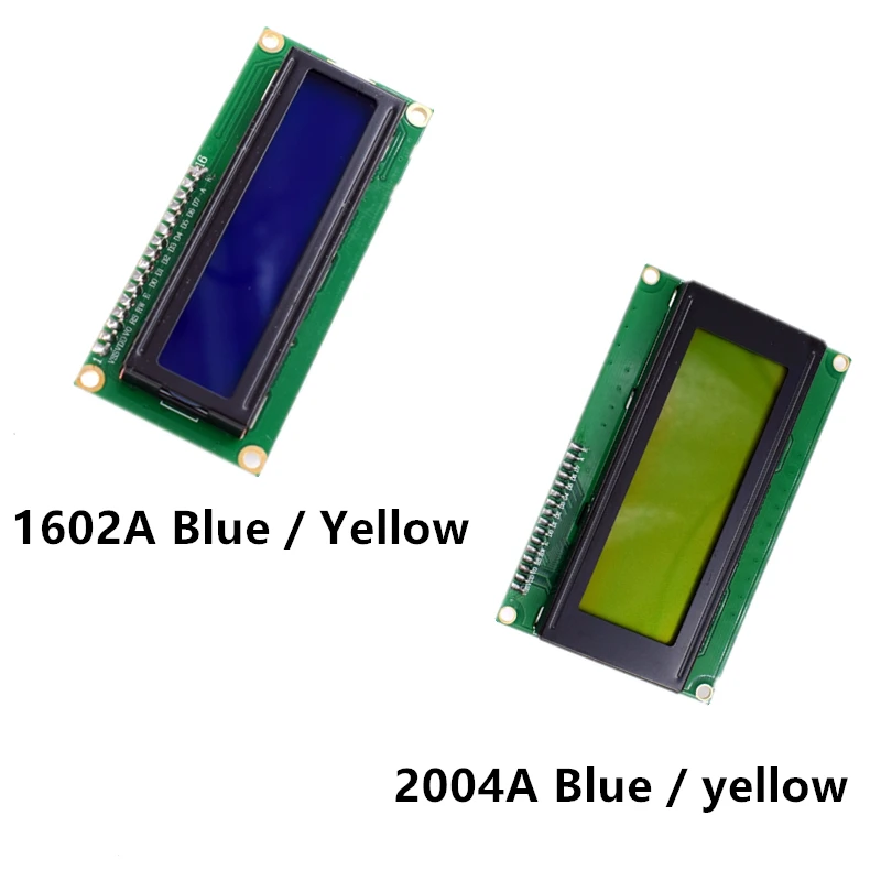 Blue / Yellow Green Screen 1602A / 2004A LCD Screen 5V LCD Display Module With Backlight IIC / I2C For Arduino iic i2c twi 2004 serial blue green backlight lcd module for arduino uno r3 mega2560 20 x 4 lcd2004