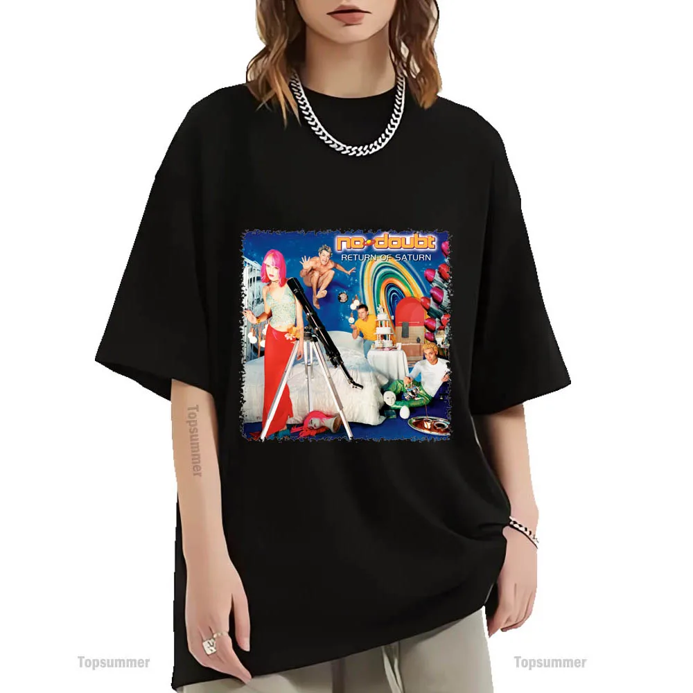

Return of Saturn Album T-Shirt No Doubt Tour T Shirt Woman Simple Streetwear Short Sleeve Tshirts Man Graphic Print Tops