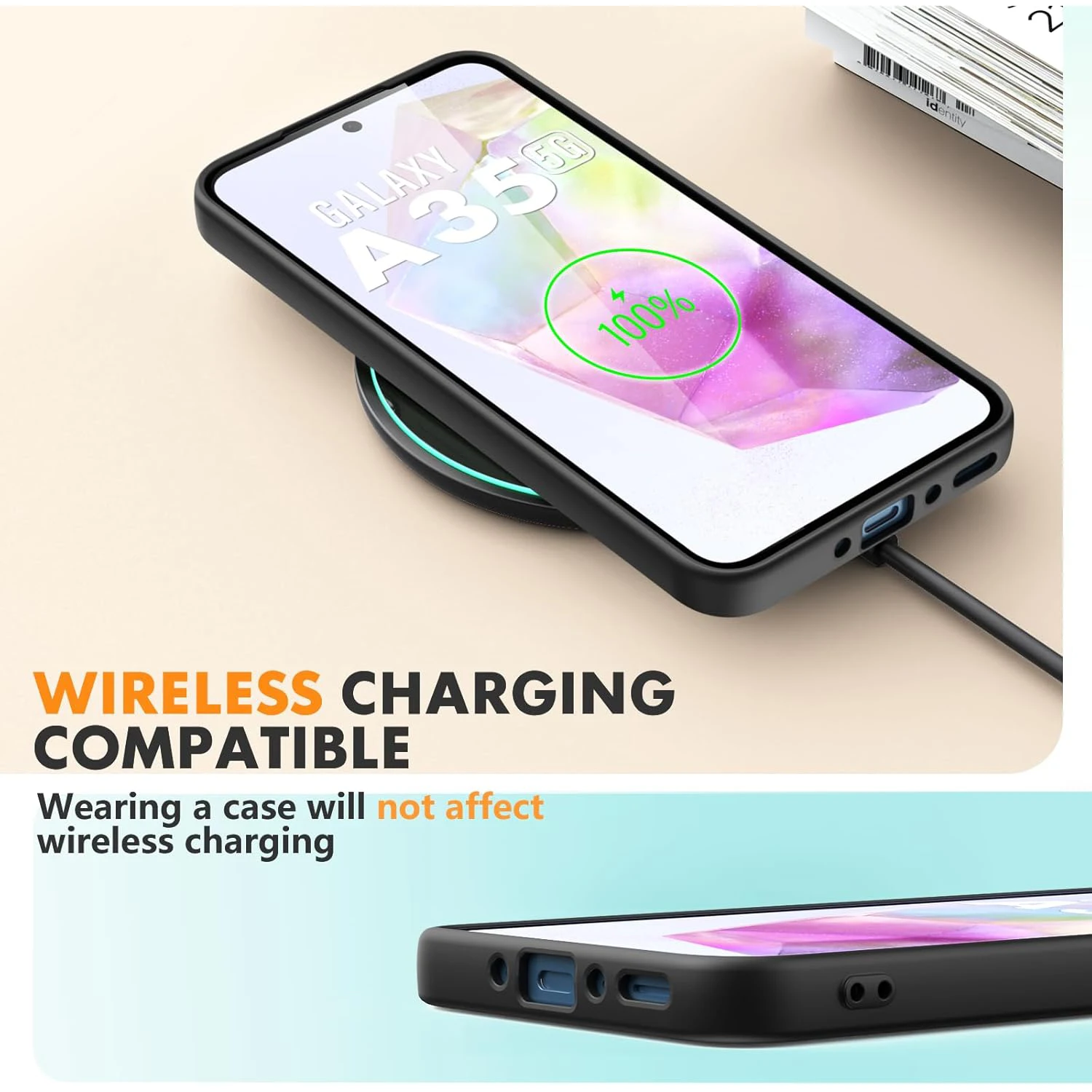 Durable Black Shockproof Silicone TPU Phone Case