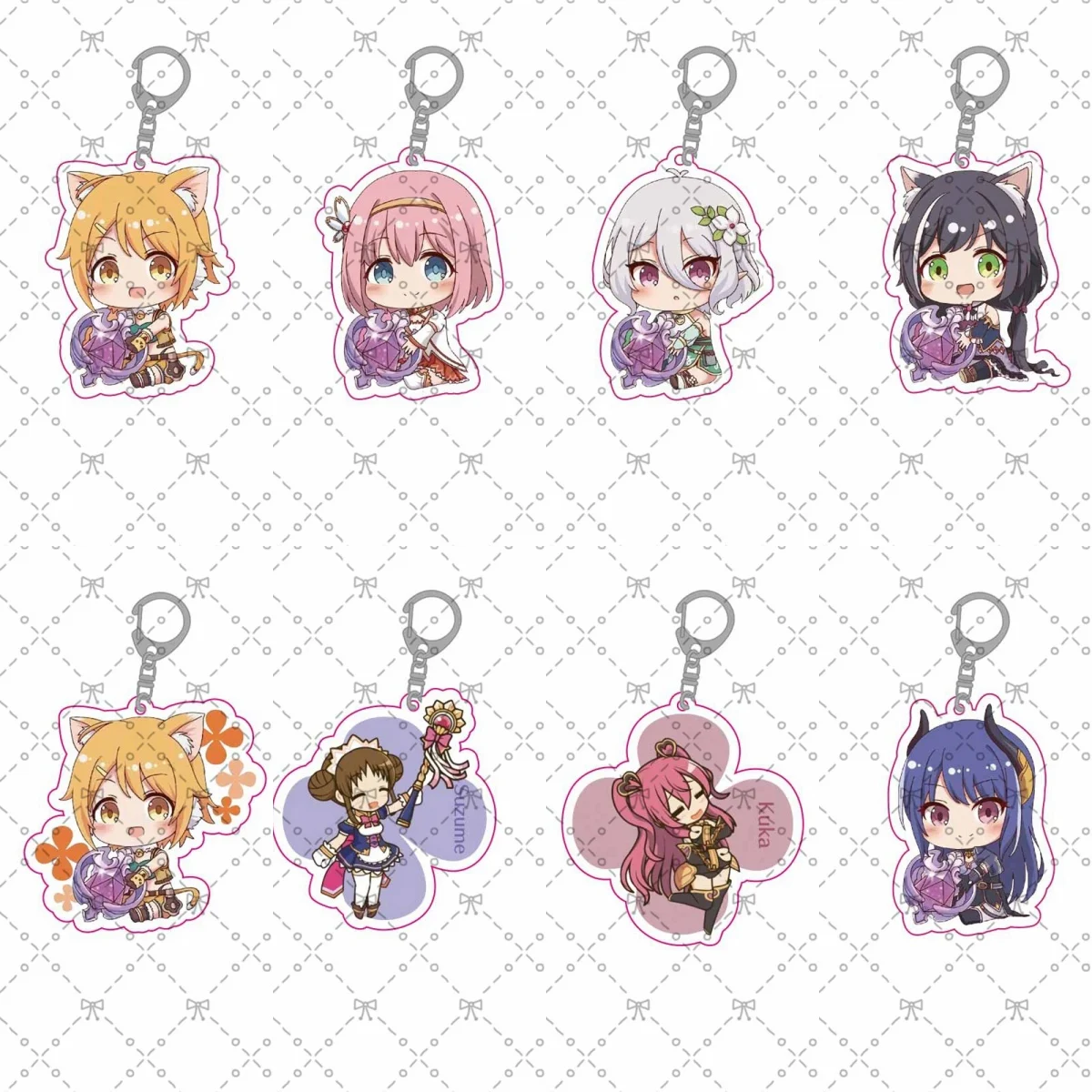 Милый аниме Принцесса соединение Re:Dive Eustiana von Astraea Kusano Yui акриловые фигурки брелок сумка Подвеска автомобильный брелок коллекционная игрушка