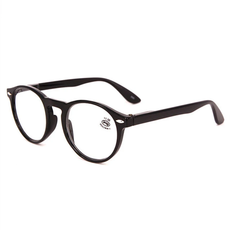 Ultralight Red Leopard Print Vintage Round Reading Glasses - Fashionable Eyewear