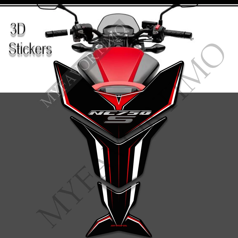 Adesivos de motocicleta para Honda, protetor do painel lateral, decalques de carenagem, emblema do logotipo, proteção do tanque, NC750 S, NC750S