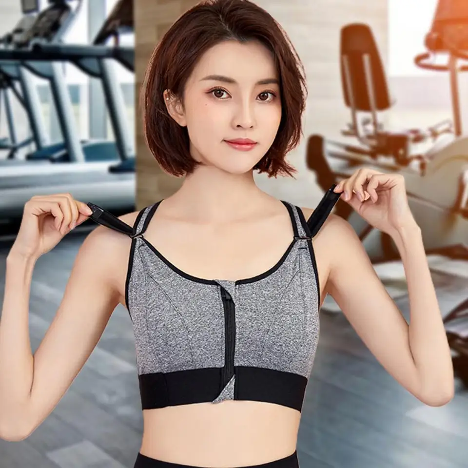 Middle Hole All Cotton Medium Cup Sports Bra 100 Pieces - Active Bra -  AliExpress