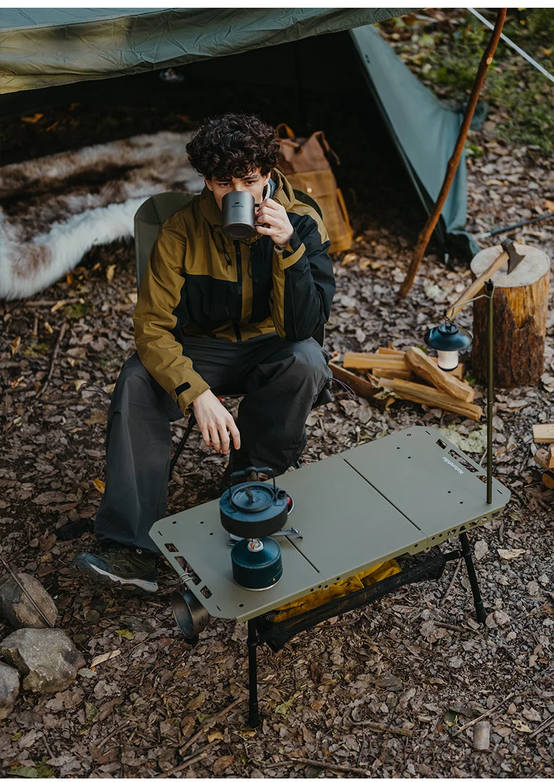 Naturehike 2025, neuer IGT-Campingtisch, hängender Laternenstange, Klapptisch, höhenverstellbar, hohe Belastung, Picknick-Lichttisch im Freien – Detail 14