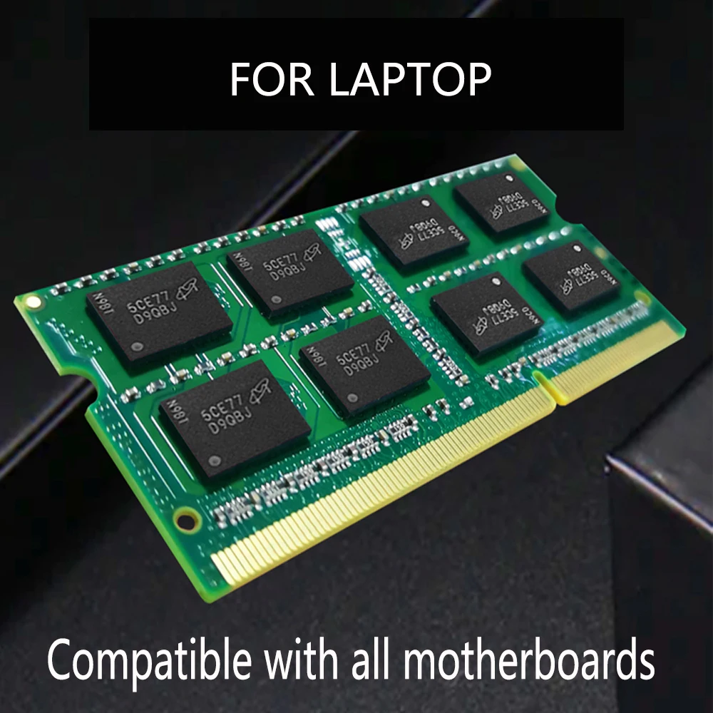 Laptop Memory DDR3L 4GB 8GB 16GB 1066 1333 1600mhz PC3L 12800S 10600 8500 DDR4 2133 2400 2666 PC4 SODIMM Notebook Ram