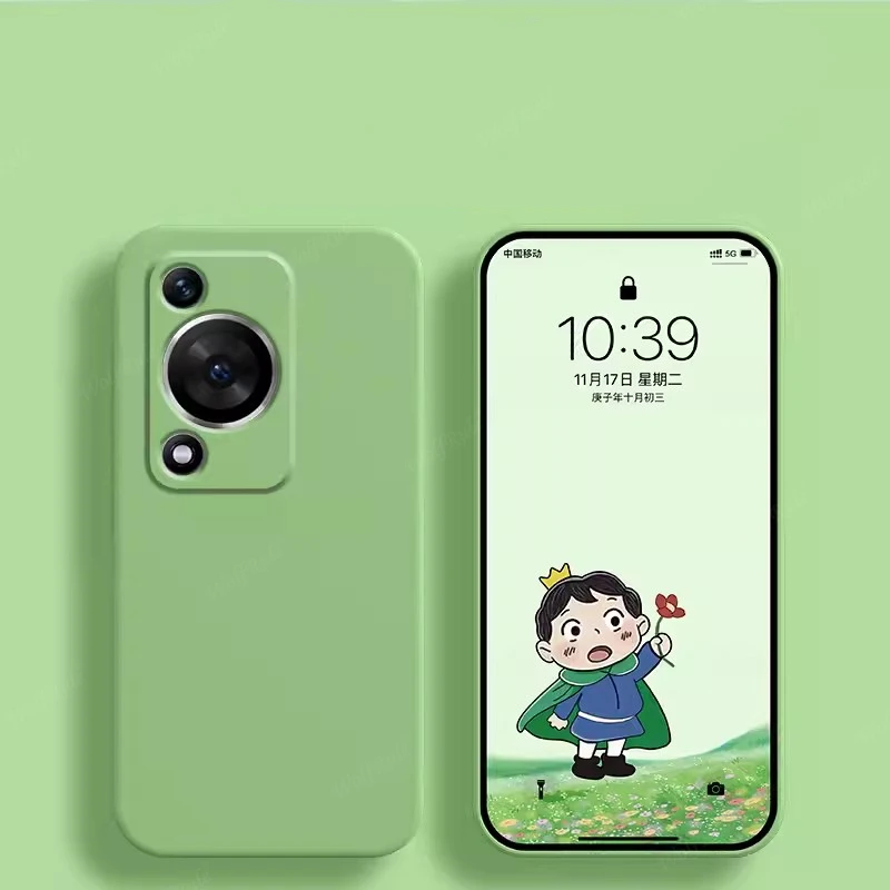 Protective TPU Liquid Silicone Soft Phone Case with Lens Protection