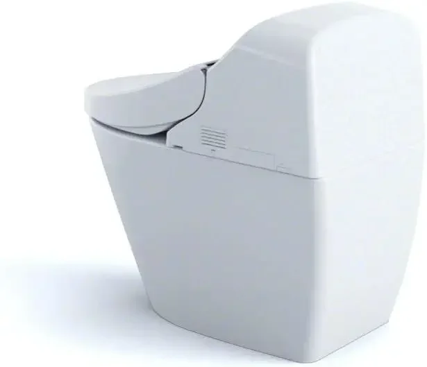 Washlet with Integrated Toilet G400 Cotton White Bidet Toilet with Integrated Dual Flush Toilet with 3D Tornado Flush Technology 5