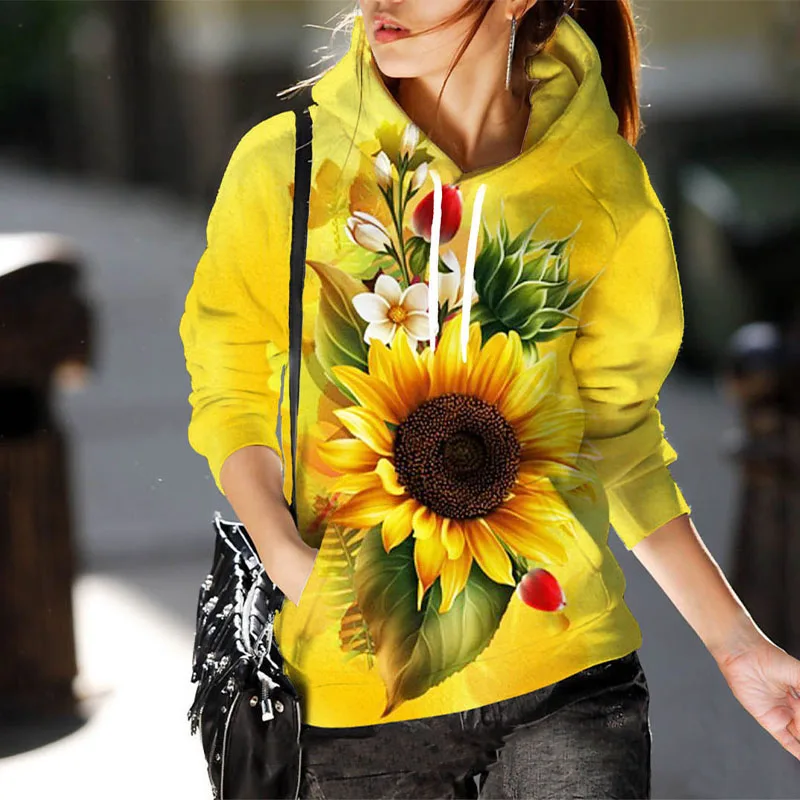 Yellow Sunflower Women's Hoodie