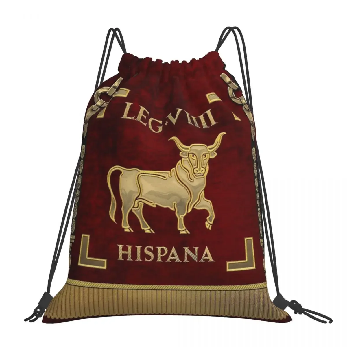

Standard Of The Spanish 9th Legion - Vexillum Of Legio IX Hispana Backpack Portable Drawstring Bags Drawstring Bundle Pocket