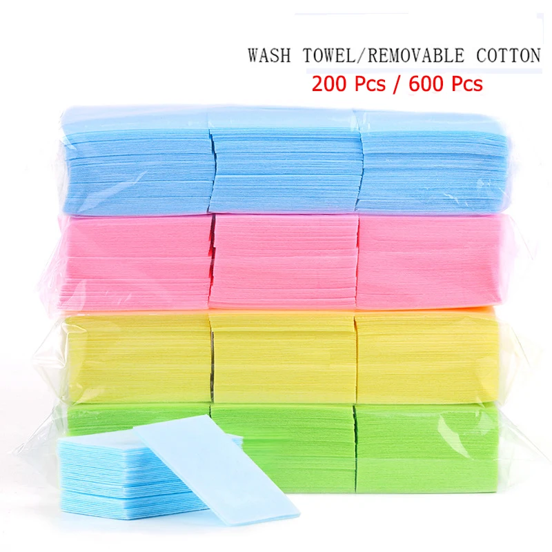 Nail Polish Remover Wipes Cleaning Lint Free Paper Pad Soak off Manicure tool