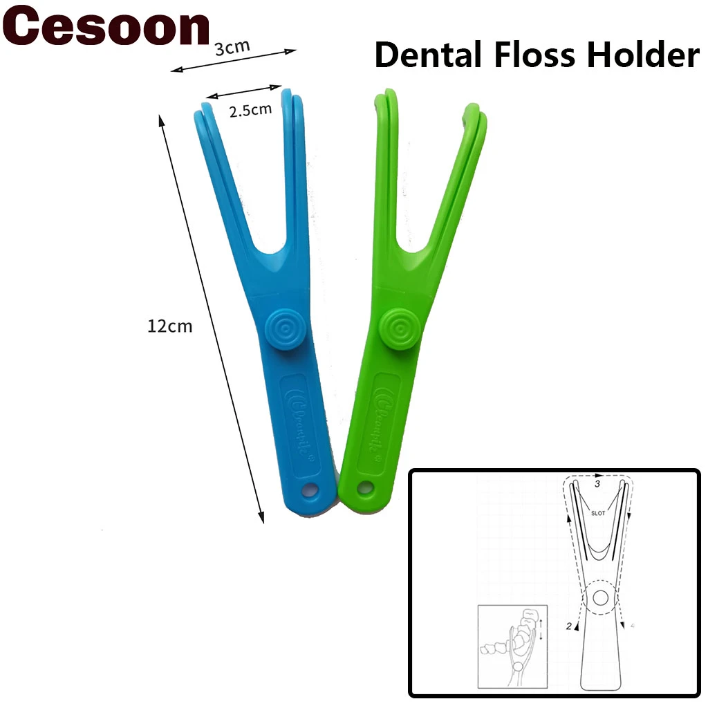 Cesoon Dental Floss Holder Aid Oral Hygiene Toothpicks Holder For Teeth