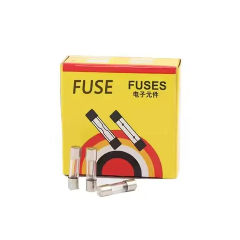 100pcs 5*20 6*30 Glass Fast Fuse 250v 0.1A 0.2A 0.5A 1A 2A 3A 3.15A 4A 5A 6A 7A 8A 10A 12A 15A 20A 30A Quick Blow 5x20 6x30mm