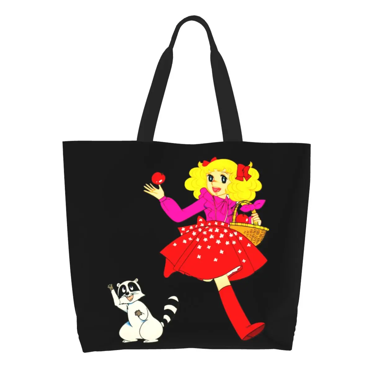 

Recycling Candy Candy Anime Manga Shopping Bag Women Canvas Shoulder Tote Bag Durable Grocery Shopper Bags