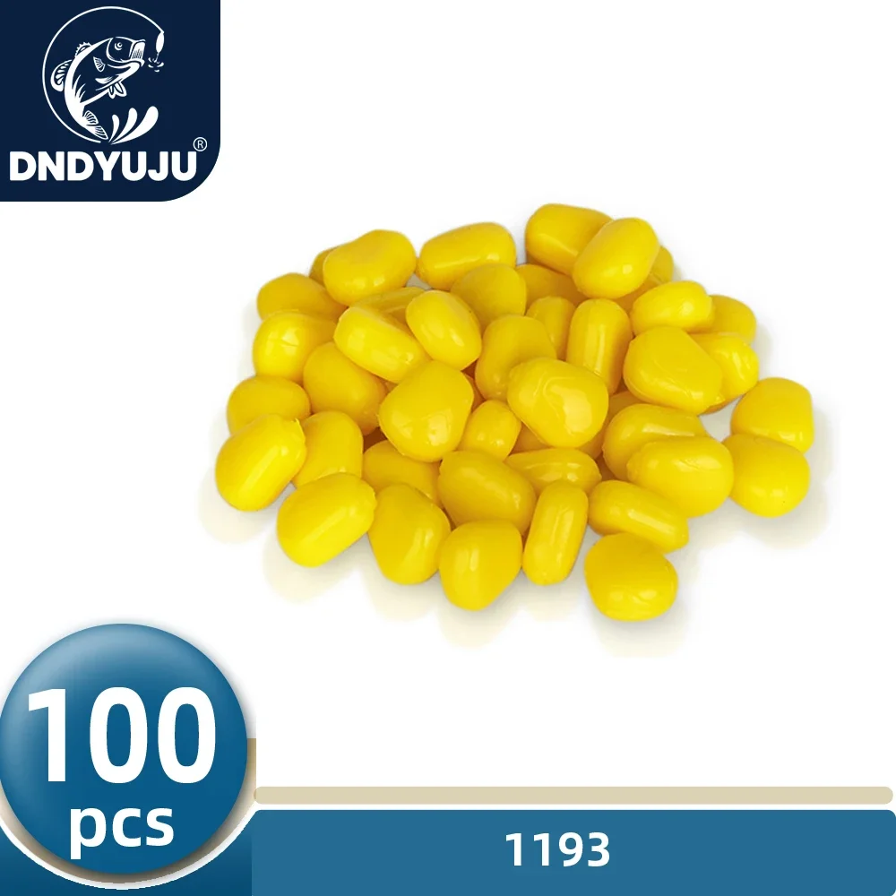 100 leurres silicone maïs flottants - appâts artificiels avec odeur de maïs pour pêche de la carpe