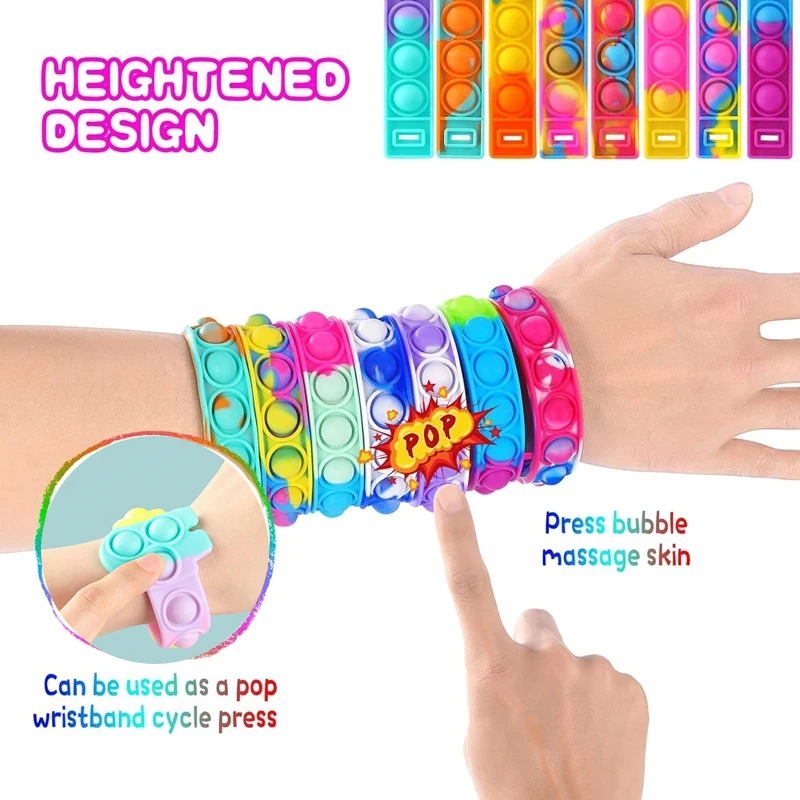 Pop Bubble Bracelets Kids Fidget Sensory Toy