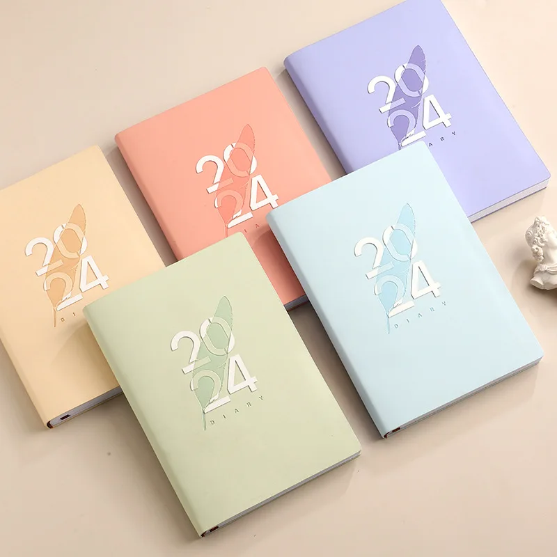 2024 A5 Notebook Agenda Planner in EN & SP Cuadernos 365 To Do List Diary Monthly Planner Notepads Office Accessories Libretas