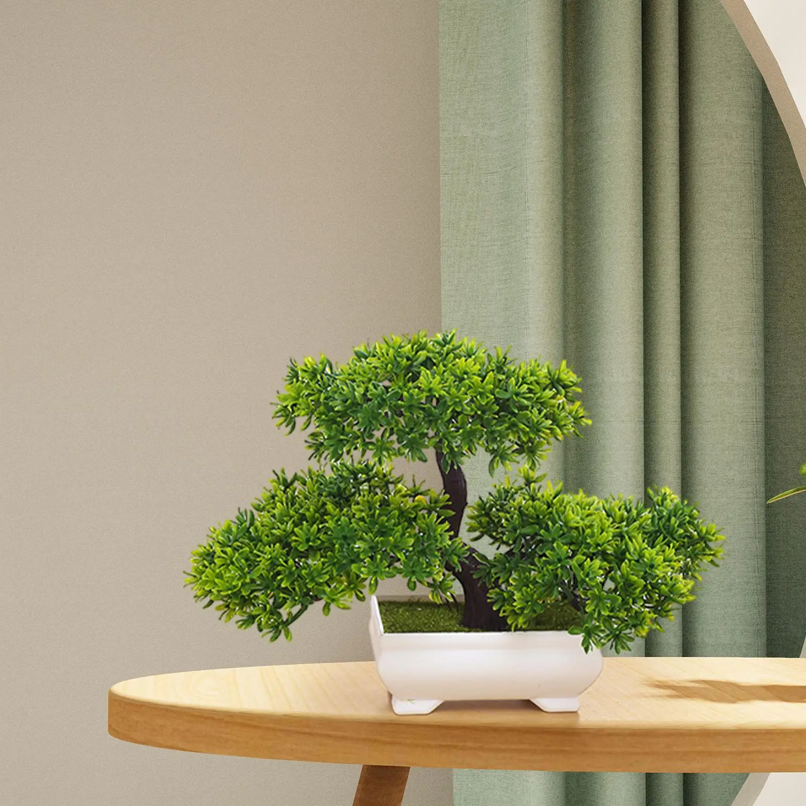 Pino Bonsai Artificiale in vasetto, 125 rametti, 70cm