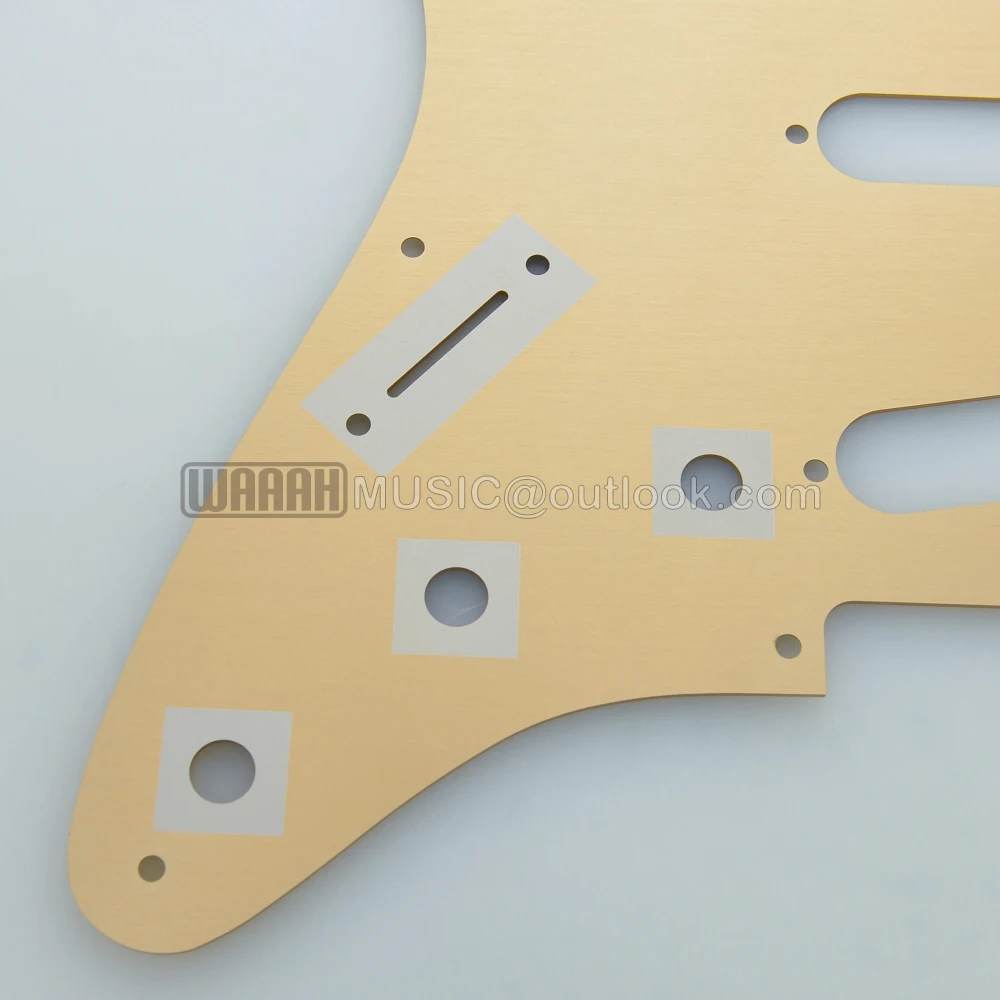 Electric Guitar SSS ST Pickguard 8 holes 57's Aluminum Alloy for STcaster Guitar