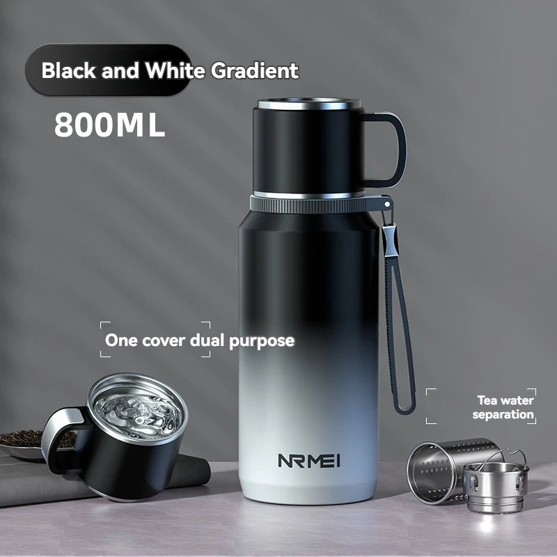 BLACK - white 800ml