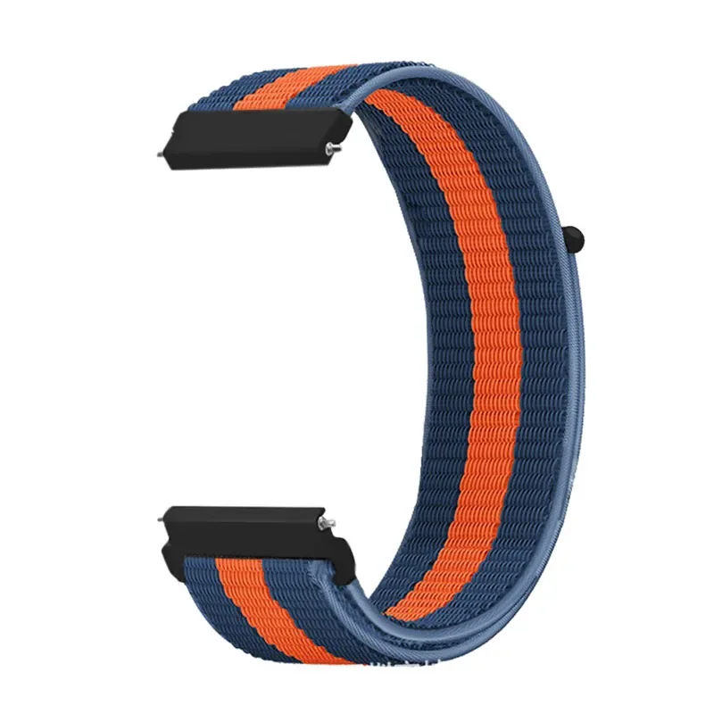 Nylon Loop Strap in Ocean Blue - 20mm/22mm Adjustable Bracelet Band