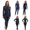 Muslim Swimsuits for Women One Pieces Long Sleeve Modest Swimwear Islamic Arabic Swimming Suit Burkinis  Solid Sport Swimming