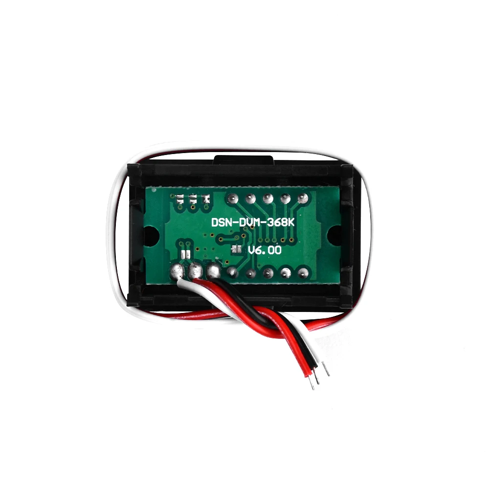 DC4.5V-30V voltmetro digale Display a LED misuratore di tensione da 0.56 pollici misuratore di tensione a 2 fili per auto moto elettromobile 6V 12V  44
