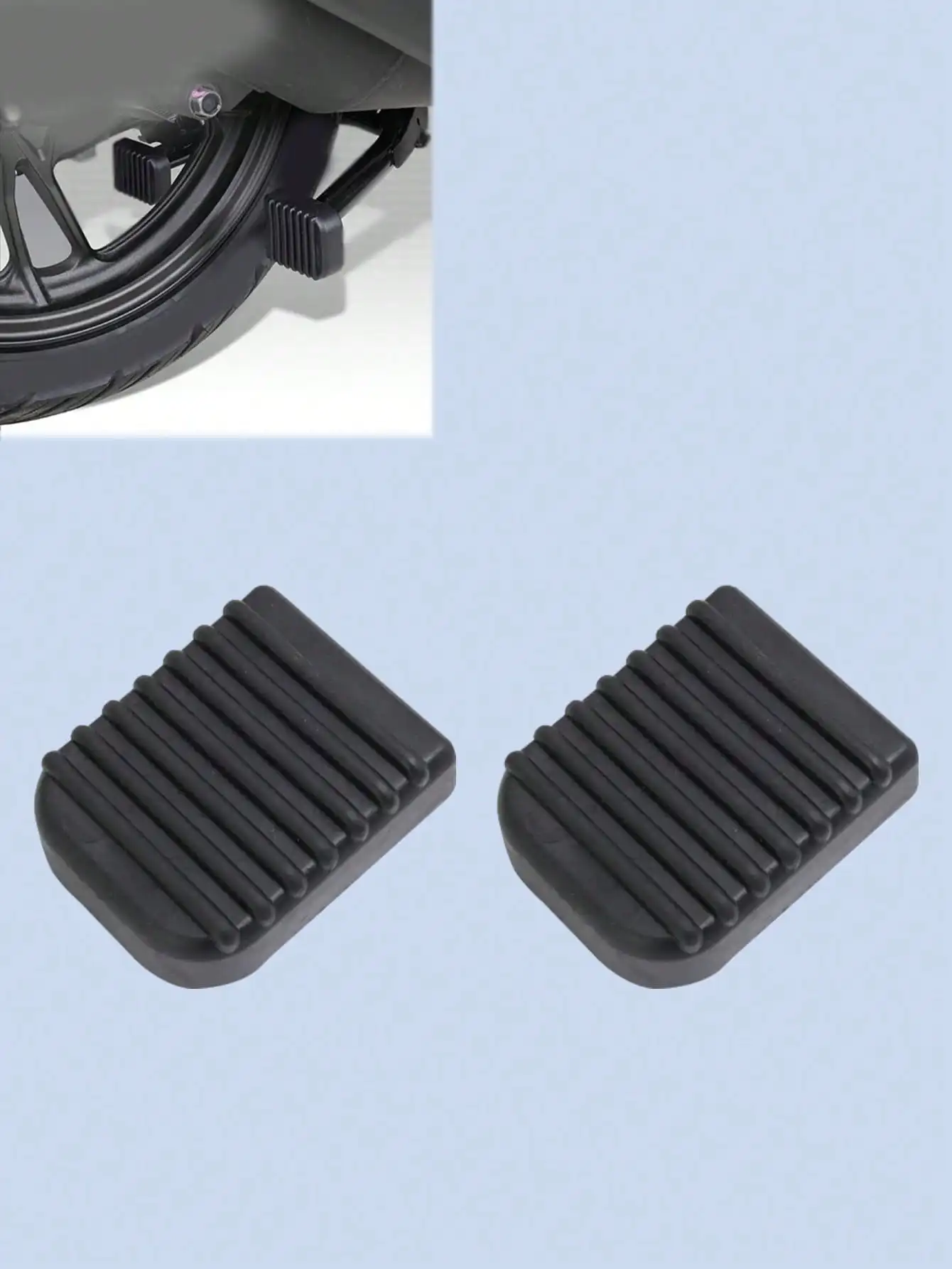 Premium Non-Slip Motorcycle Kickstand Support Pad – Extra Large Rubber Stabilizer