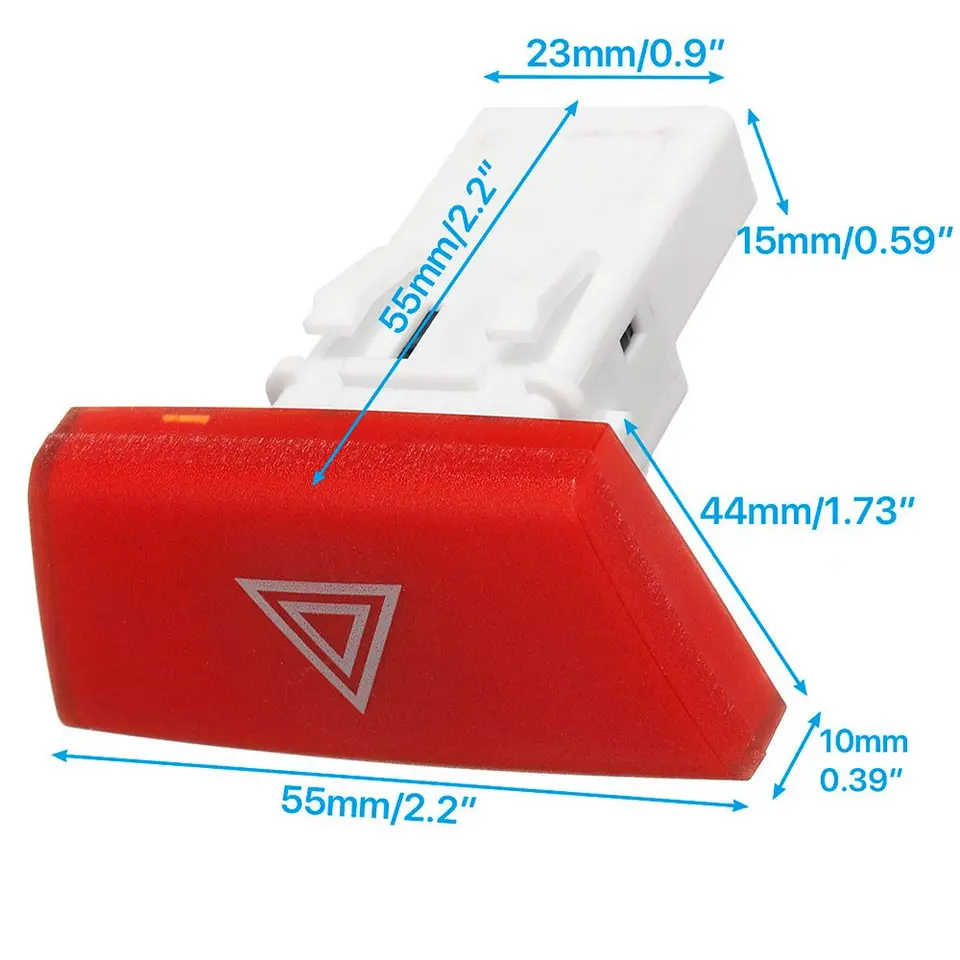 Gevaar Waarschuwing Indicator Lichtschakelaar Emergency Control Knop