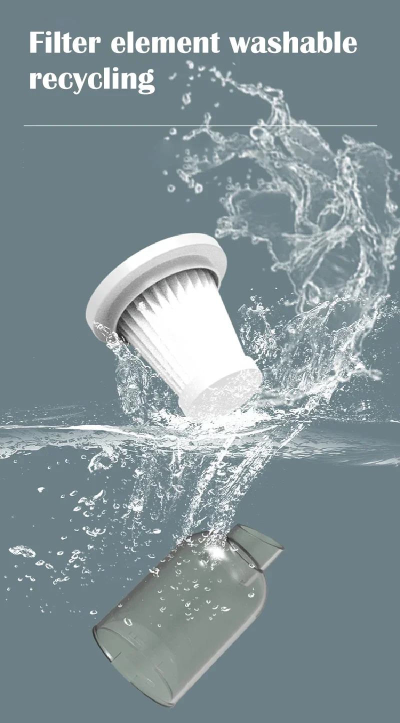 Description Picture 5 of item9000Pa Wireless Car Vacuum Cleaner USB Charging 1200mAh Portable Cleaning Appliance Mini Wet and Dry Vacuum Cleaner Household