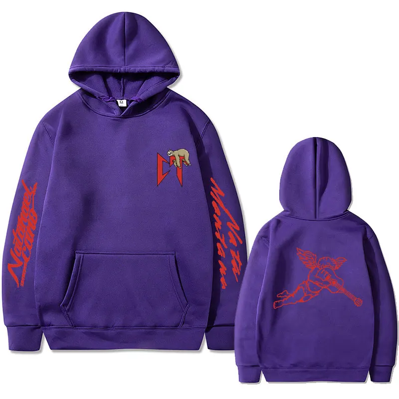 Singer Natanael Cano Corridos Tumbados CT Sloth Double Sided Print Hoodie Male Casual Sweatshirt Men Women Fashion Hip Hop Hoody