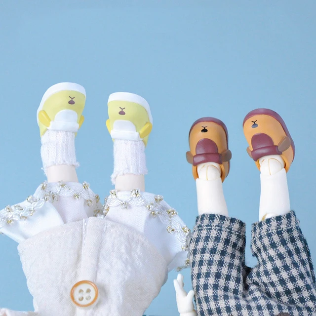Ob11 Dolls Slippers Pvc Shoes Doll Cartoon Cute Doll Boots Ob11 Doll Shoes With Magnet Doll Accessories For Molly, Gsc, Ufdolls 5