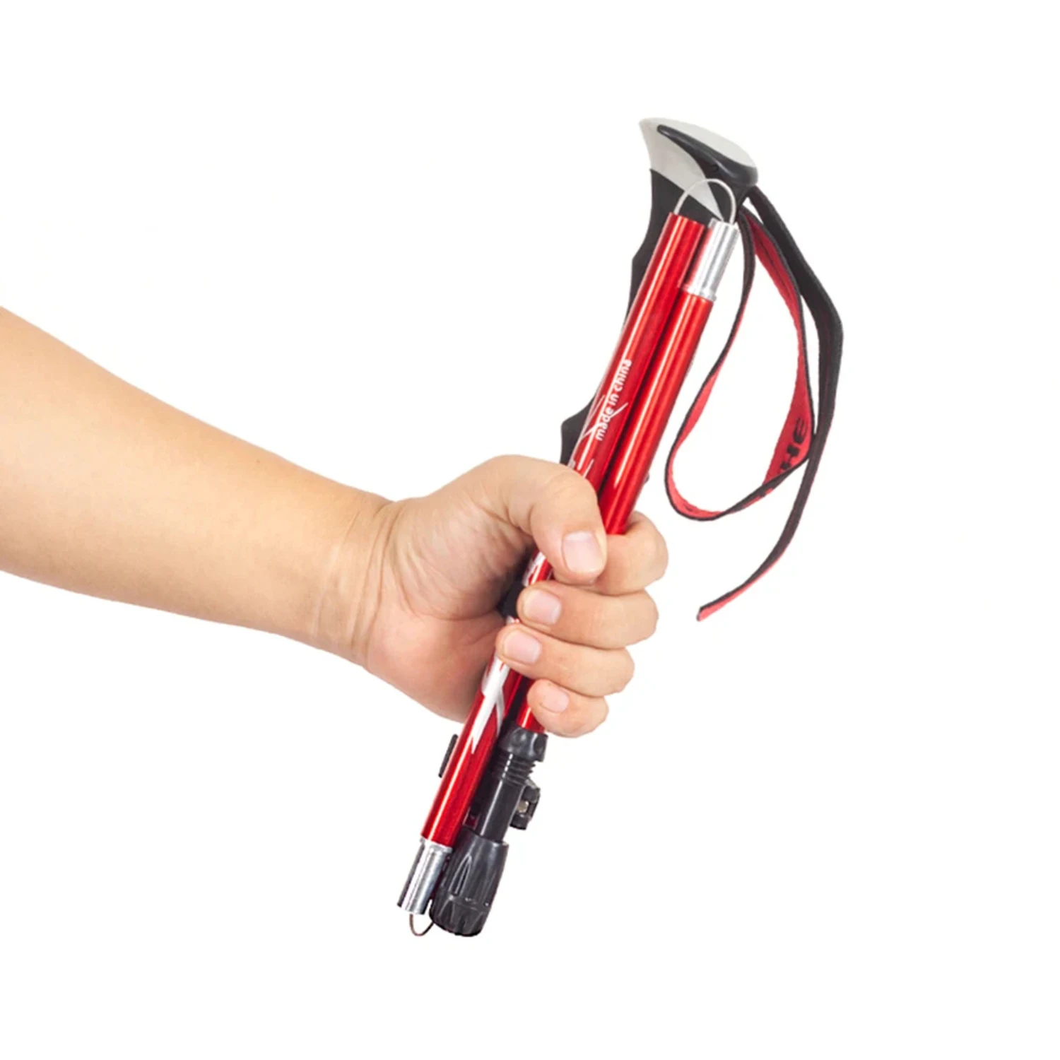 Lightweight Collapsible Trekking Pole Five-fold Walking Stick  Hiking Camping Backpacking Aluminum Alloy Trekking Pole 2