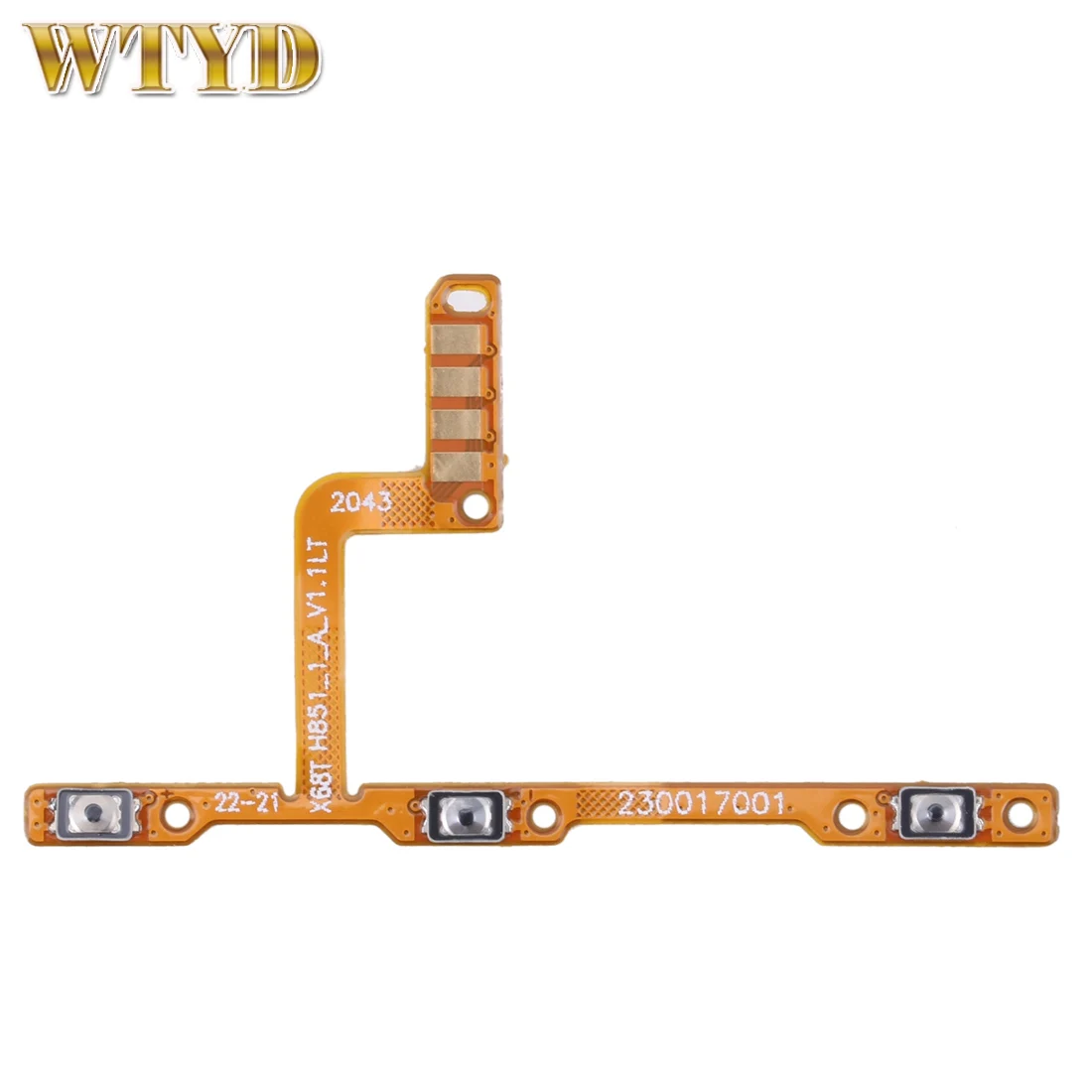 Side Button Cable For Infinix Zero 8 / Zero 8i X687 X687B OEM Power Button & Volume Button Flex Cable