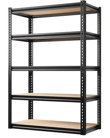 Description Picture 3 of item78" H Garage Shelving, 55" W Storage Shelves 3000LBS Heavy Duty Shelving 5 Tier Adjustable Metal Shelving Unit for Storage Rack
