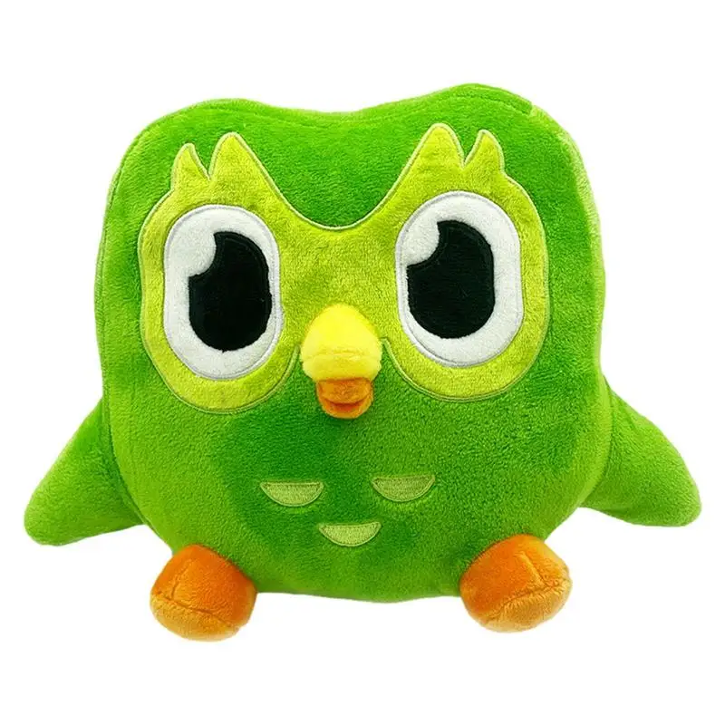 

Зеленая дуолинго плюшевая игрушка, двойной Плюшевый единорог, мультяшная Аниме Кукла сова, мягкое игрушечное животное, подарок на день рождения для детей, 20 см