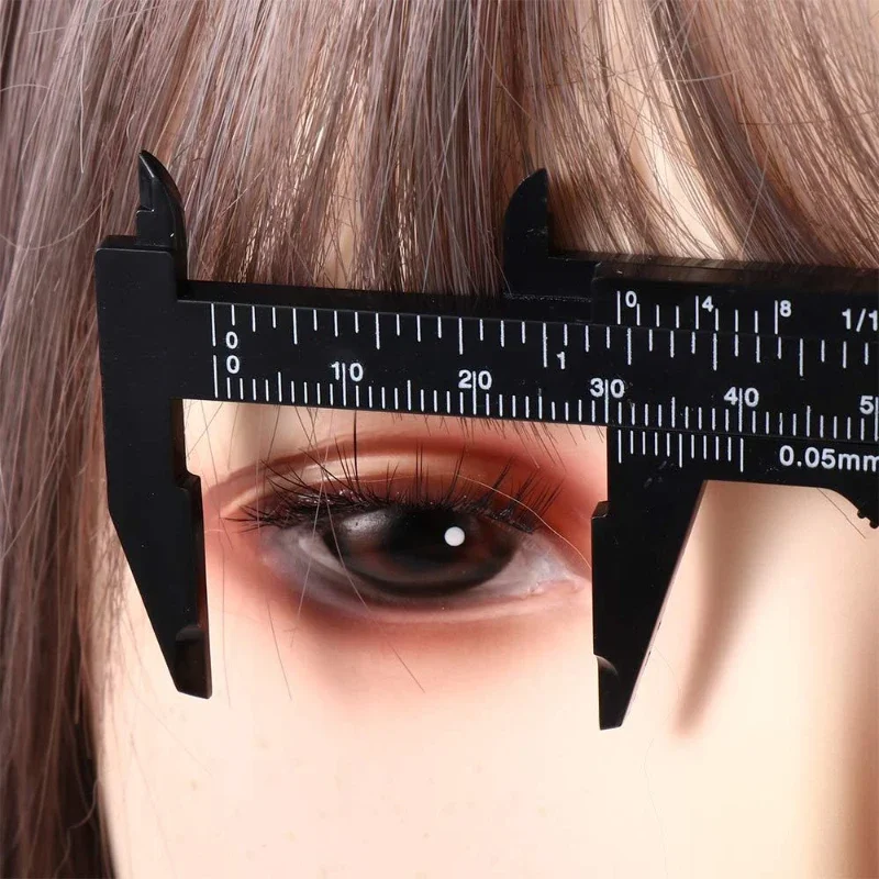 Measuring Tattoo Microblading Caliper Portable 80mm Plastic Eyebrow Vernier Caliper Ruler Permanent Makeup Measurement Tools