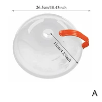 Couvercle anti-éclaboussures rond pour micro-ondes, 1 pièce, résistant à la chaleur et sans BPA, pour garder les aliments frais, pour four à micro-ondes et réfrigérateur 6