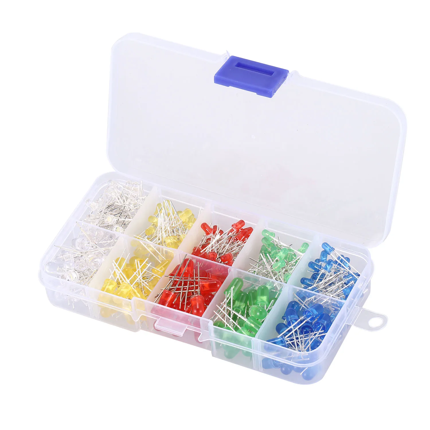 

200 шт., 3 мм, 5 мм, Φ, диод, белый, желтый, красный, синий, зеленый, набор в ассортименте для Arduino