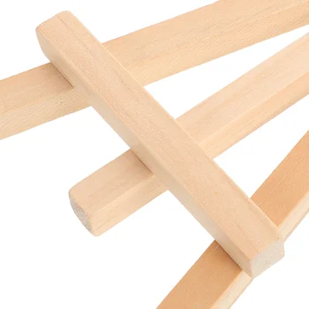 Small Easel Mini Portable Tabletop Wood Display for Paintings Matted Artwork Beginner Artists Studio Photo Triangle 1