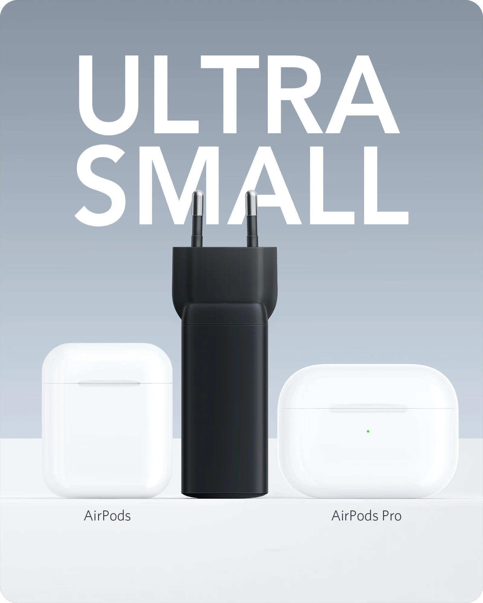 מטען ננו Anker, 65W 3 יציאות מהיר קומפקטי מתקפל USB C, עבור MacBook Pro/Air, iPad Pro, Galaxy S20, iPhone 17/16 Pro