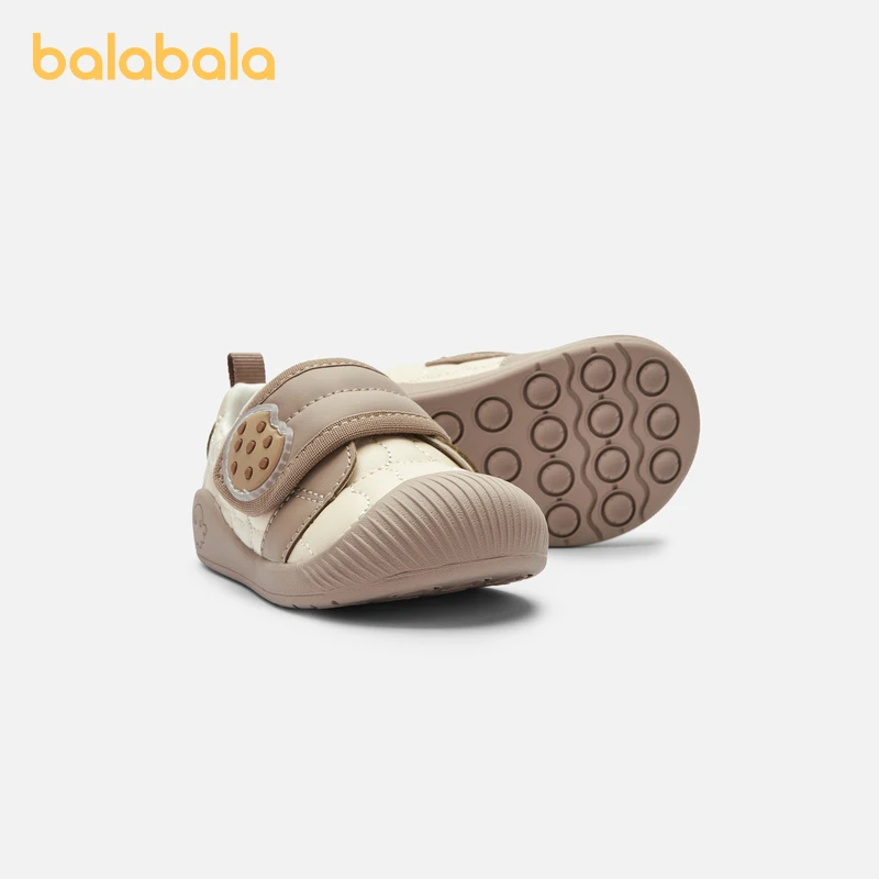 Balabala Baby Shoes Cute Breathable Baby Shoes Autumn Boys Girls 2024 New Anti-slip Velcro Kids Shoes 2