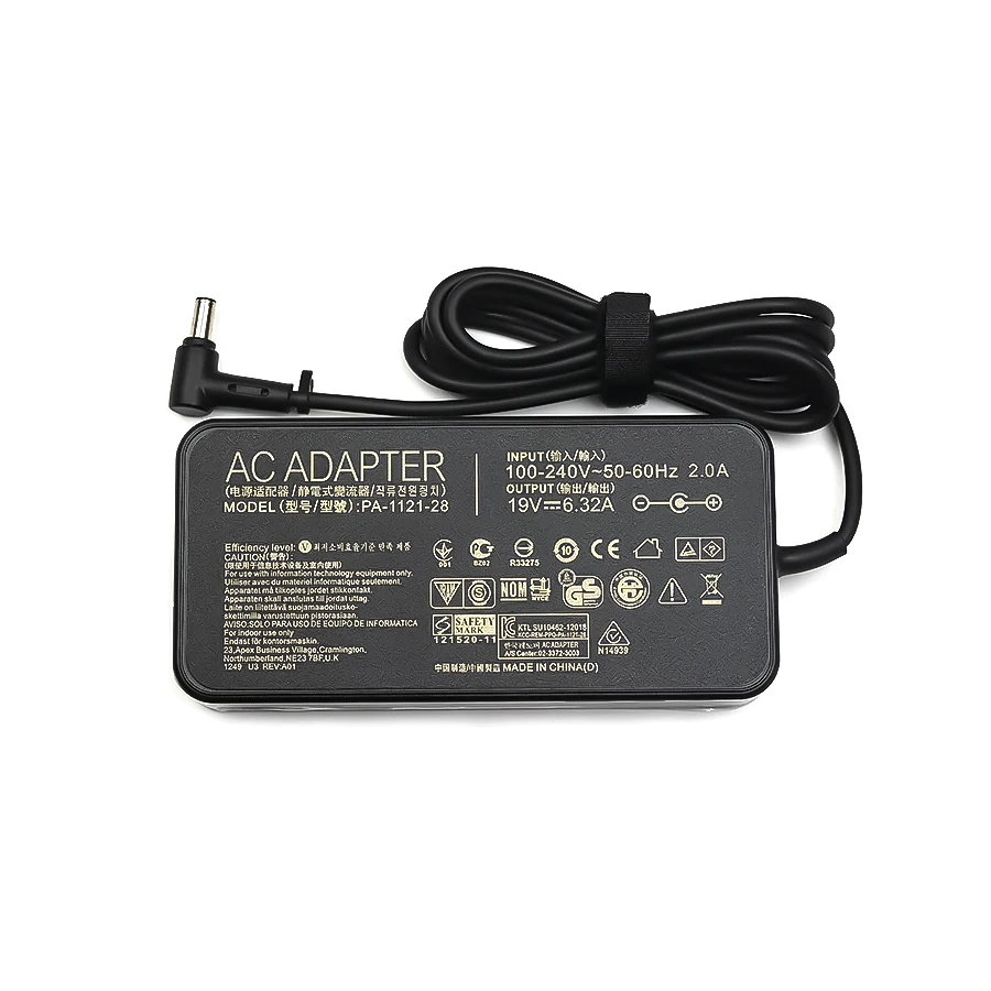 19V 6.32A 120W 6.0x3.7mm PA-1121-28 / ADP-120RH B / ADP-120ZB BB AC 어댑터 노트북 충전기 (아수스 FX505GD FX505GE FX505DY 호환)