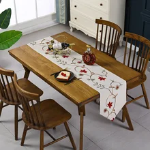 

Chinese Classic Table Flag Study Tassel Pendant Long Dining Table Polyester Embroidery Cloth Art Dining Table Bar Table Cloth