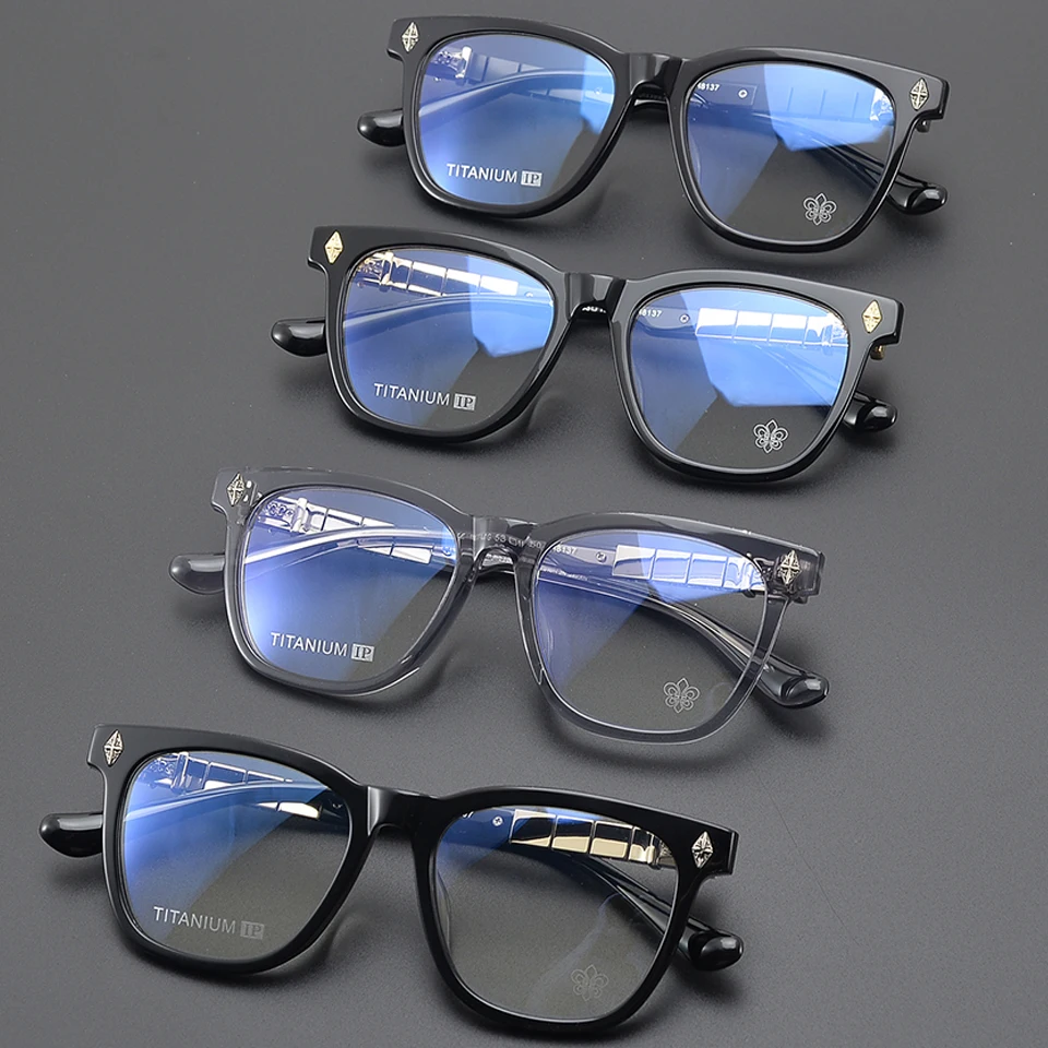 Cat Eye Computer Fashion Acetate Transparent Prescription Reading Optical Lenses Glasses for Men Women prescription glasses frame