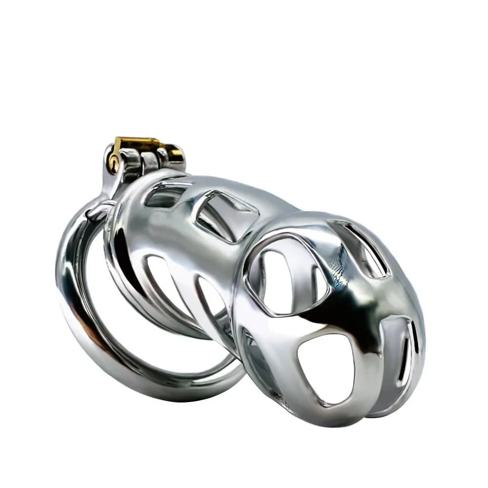 Penis Chastity Cage Stainless Steel Breathable Cock Ring For Men
