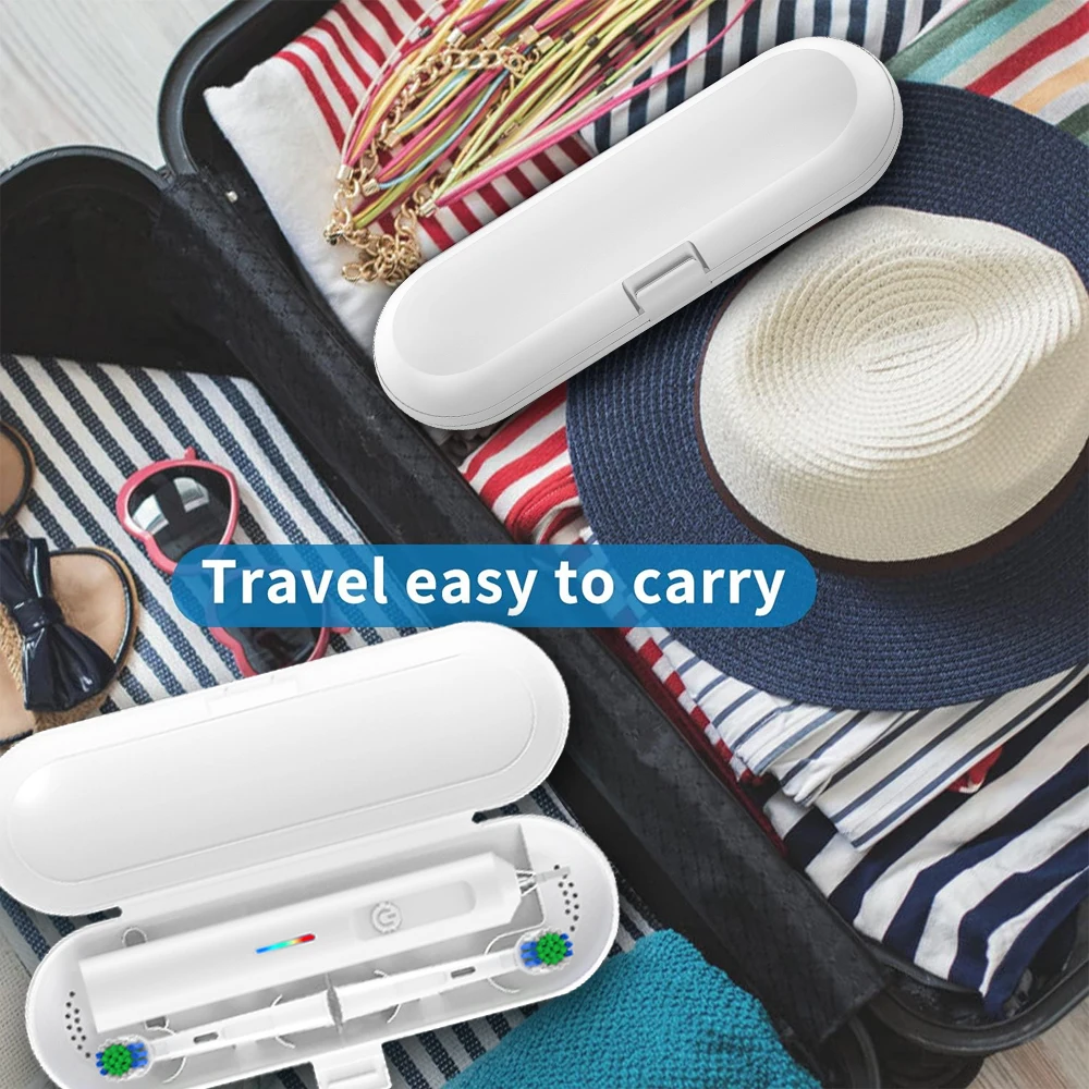 Electric Toothbrush Travel Case for Oral B, Philips Sonicare & Other Electric Toothbrush, Portable Travel Box Toothbrush Holder