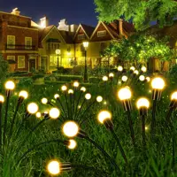 LED Solar Powered Firefly Lights Outdoor Waterproof Garden Lights for Outside Yard Backyard Patio Pathway Christmas Decor Light 1