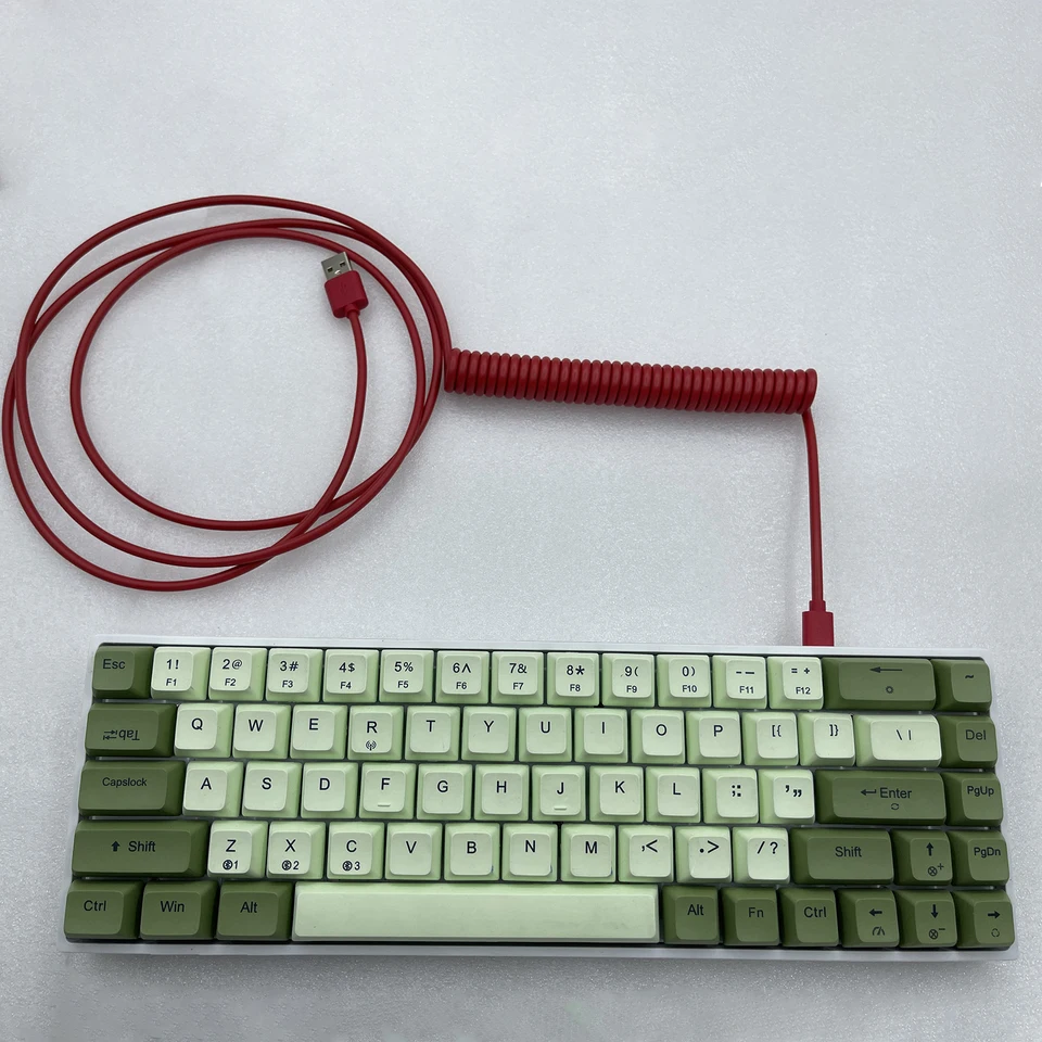 Coiled Type C to USB Mechanical Keyboard Cable